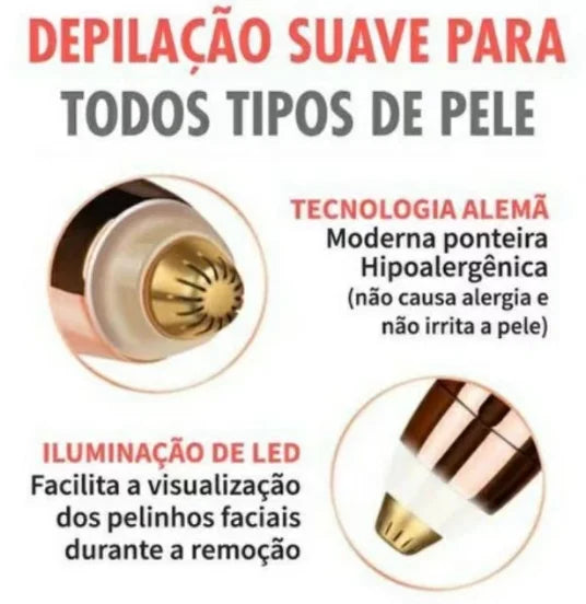 Caneta Depiladora de Sobrancelha Elétrica